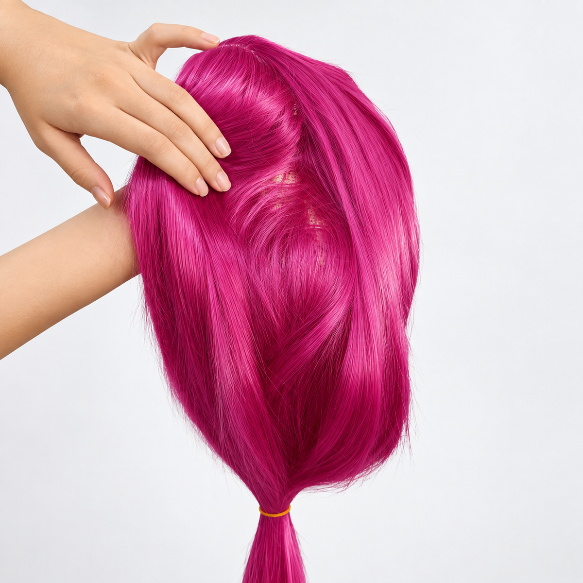 Glowy™ Long Pink Straight Wig – 100cm Heat-Resistant