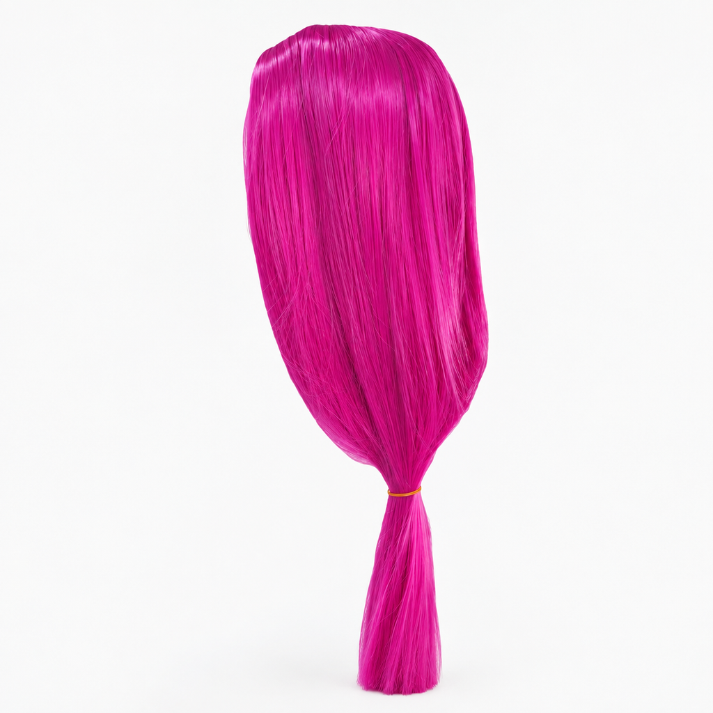 Glowy™ Long Pink Straight Wig – 100cm Heat-Resistant