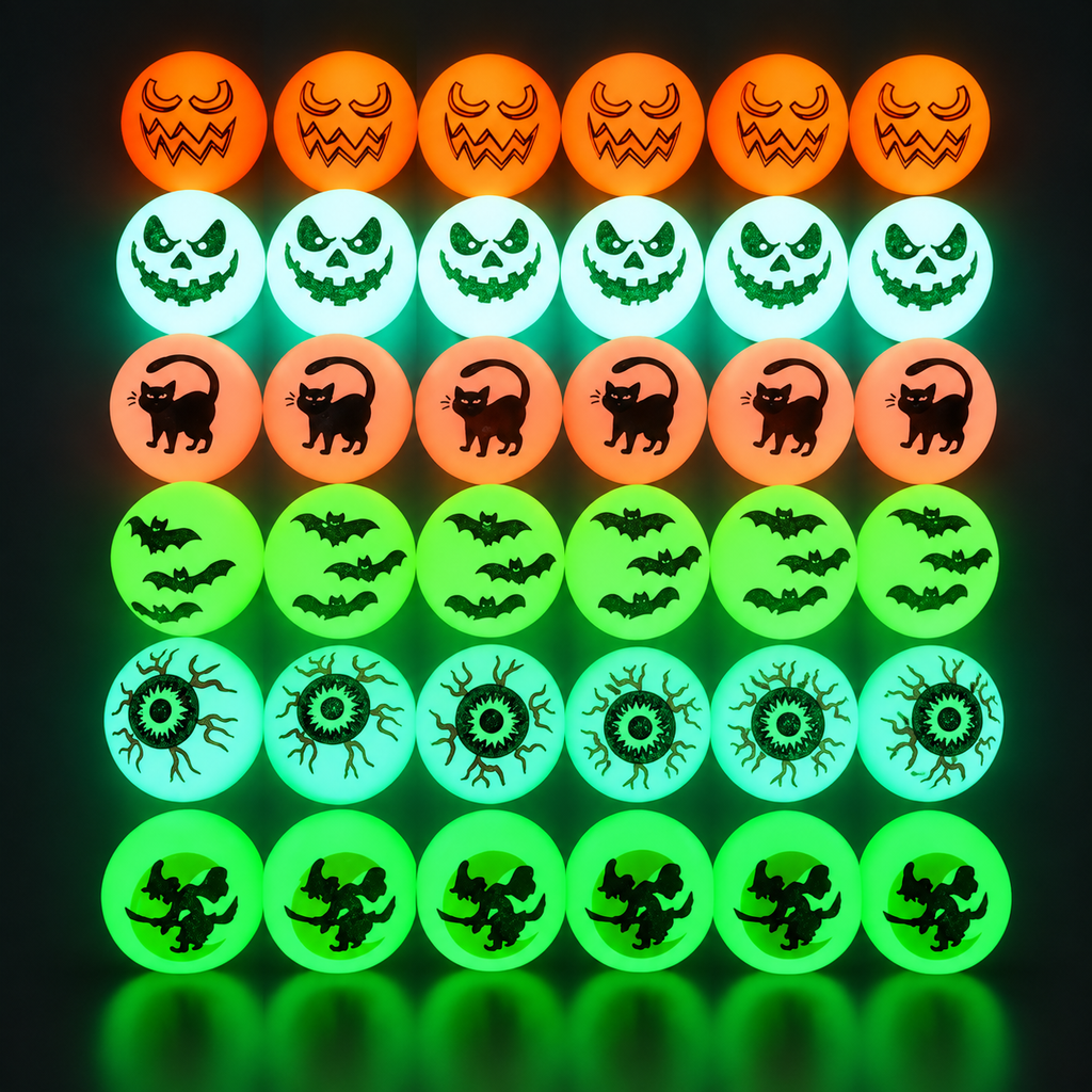 Glowy™ Halloween Glow Bouncing Balls – 100PCS