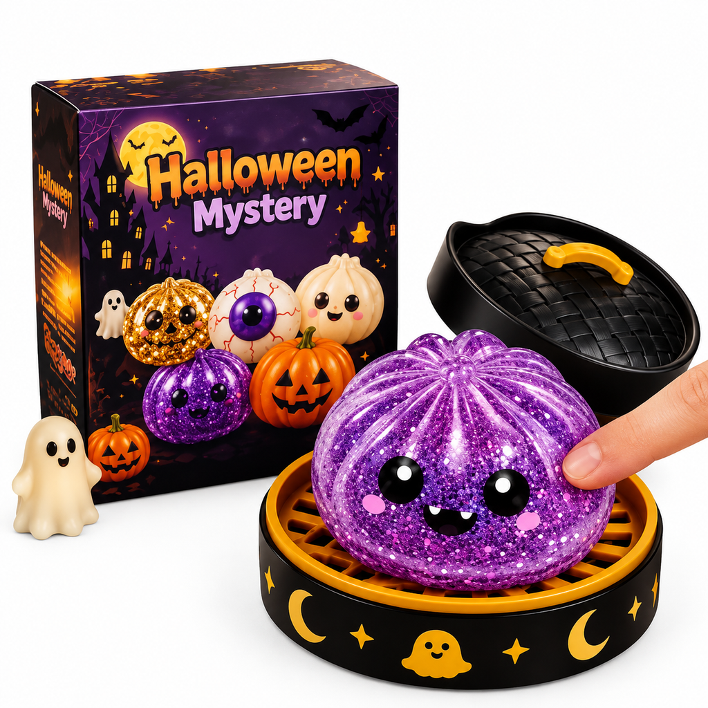 Glowy™ Halloween Dumpling Squishy Toy – Slow-Rising Kawaii Stress Relief Fidget