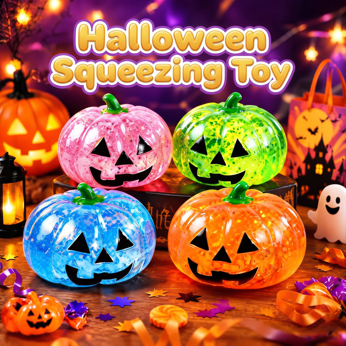 Glowy™ Halloween Dumpling Squishy Toy – Slow-Rising Kawaii Stress Relief Fidget