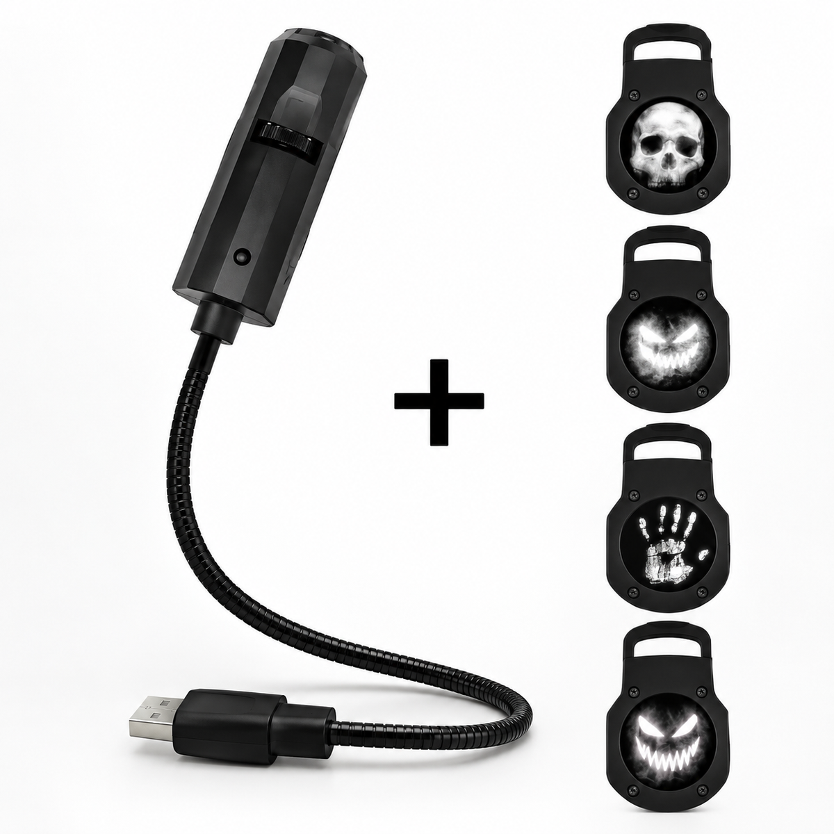 Glowy™ Rotatable Halloween Projector Light – USB Holiday Scene Lamp for Wall & Ceiling Decor