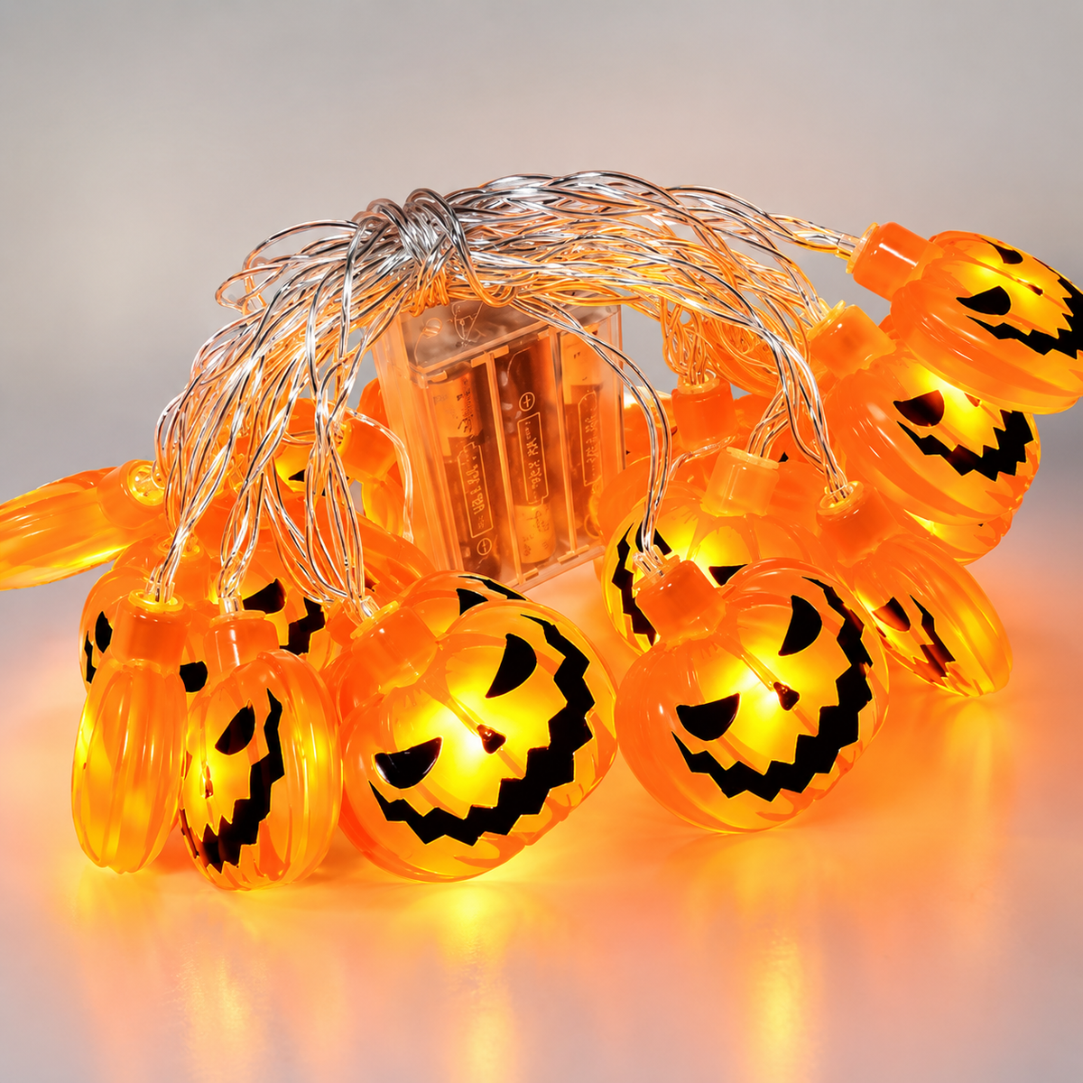 Glowy™ Halloween LED String Lights – Pumpkin, Ghost & Spider