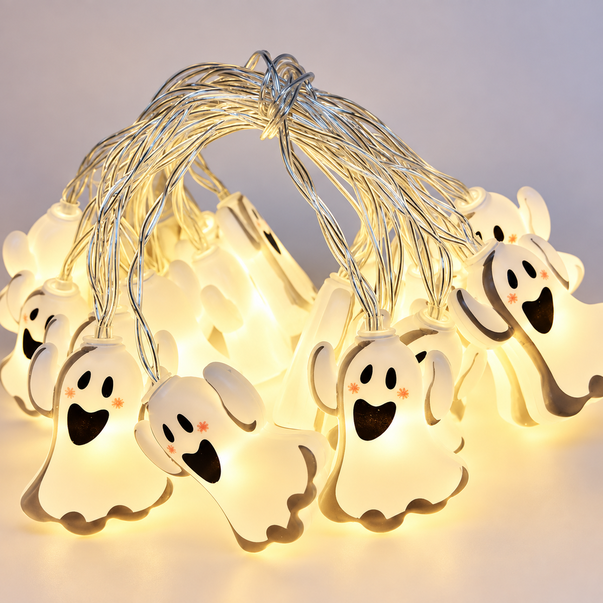 Glowy™ Halloween LED String Lights – Pumpkin, Ghost & Spider