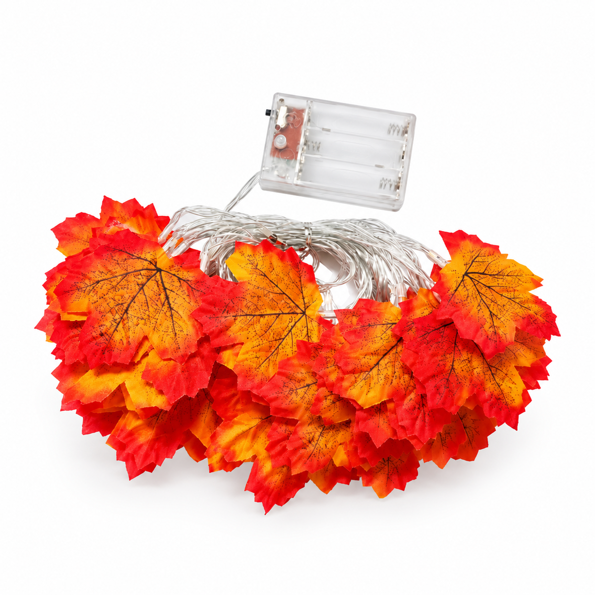 Glowy™ Halloween Maple Leaf LED Garland