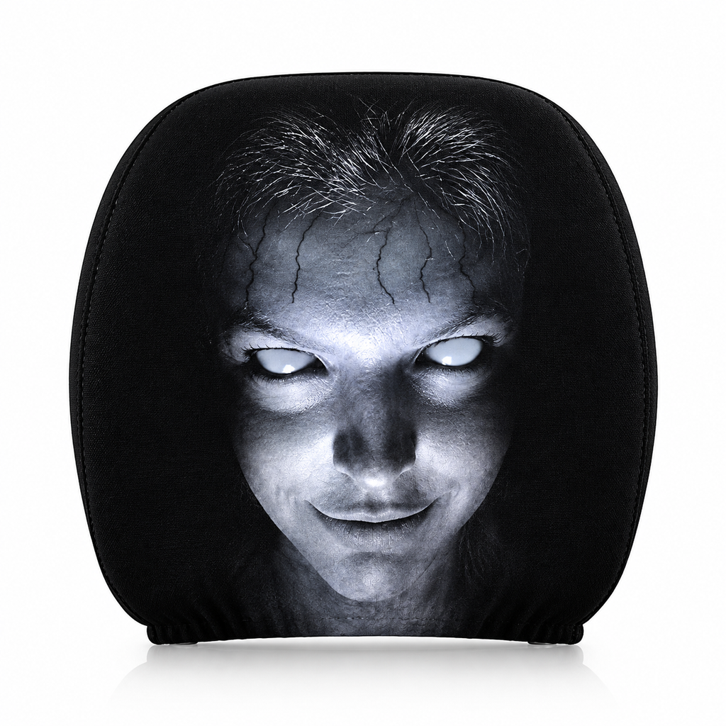 Glowy™ Halloween Horror Car Headrest Cover 2Pcs – Universal Seat Protector