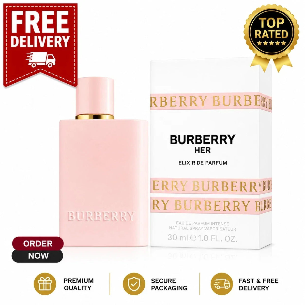 Burberry Her Elixir de Parfum for Women – 3.3 oz / 100ml – New Sealed