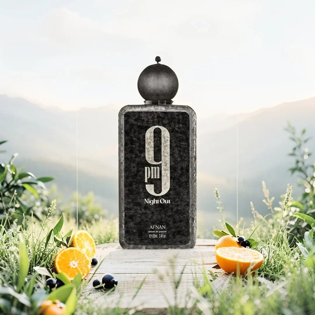 Afnan 9 PM Night Out Extrait de Parfum – Unisex Fragrance, 3.4 oz