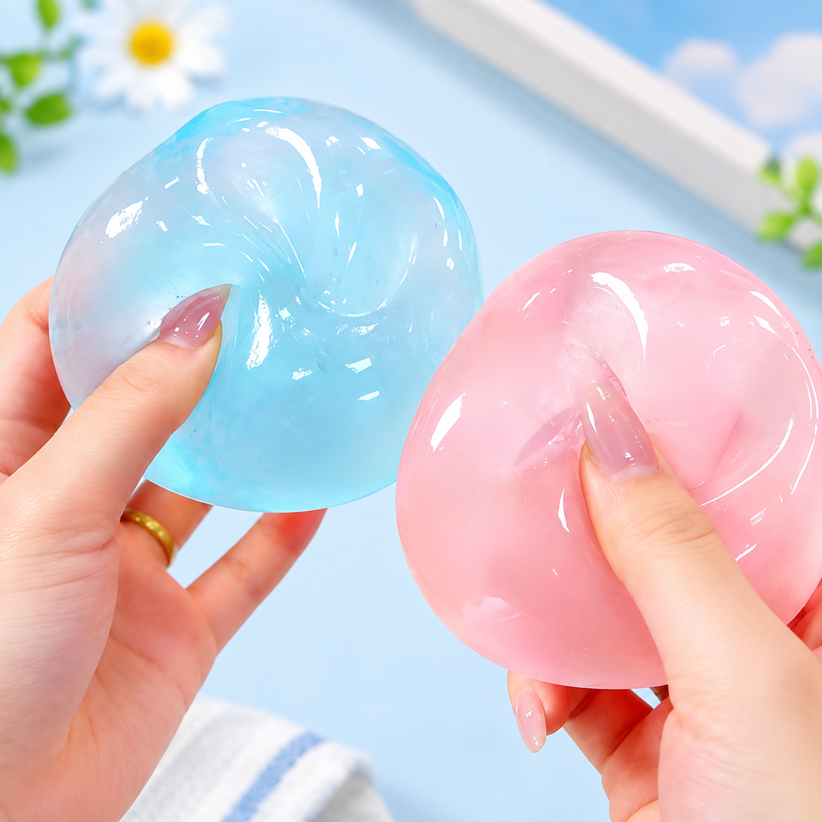 Glowy™ Slow-Rising Squishy Ball – Soft Stress Relief Sensory Fidget Toy
