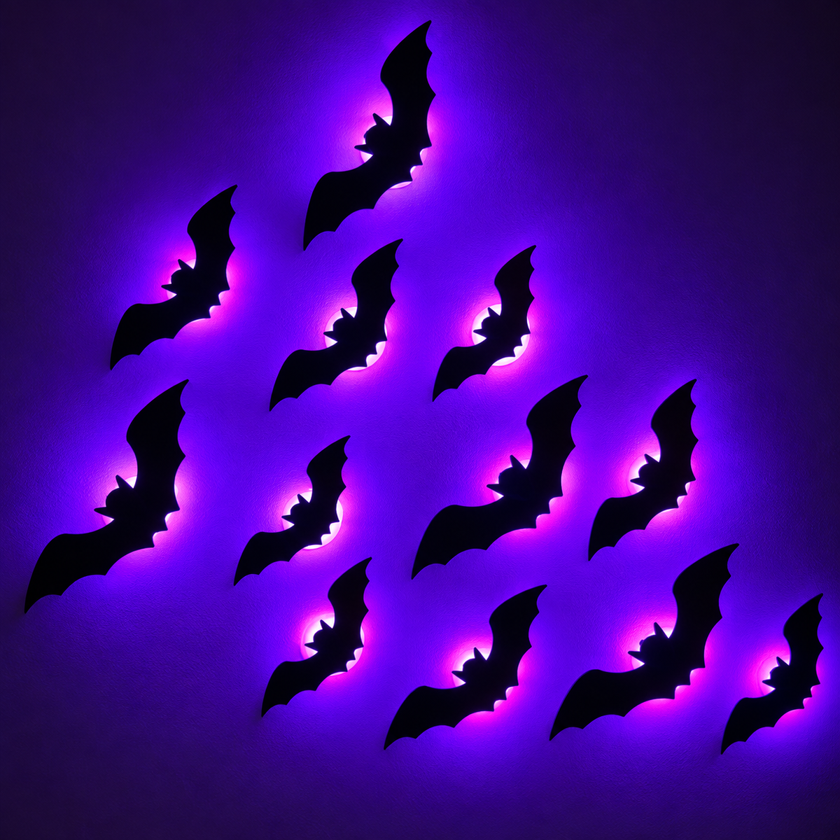 Glowy™ Halloween Bat LED Night Light – Spooky Wall Decor for Parties & Festivals
