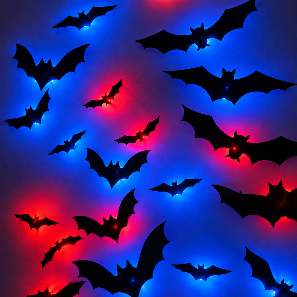 Glowy™ Halloween Bat LED Night Light – Spooky Wall Decor for Parties & Festivals