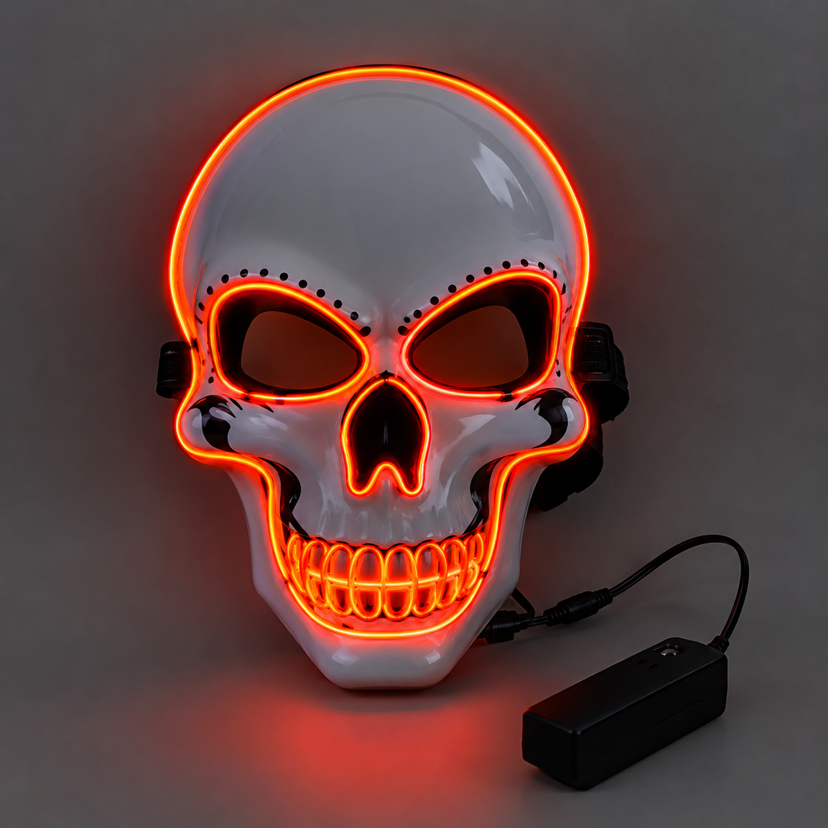 Glowy™ LED Skull Halloween Mask – Colorful Light-Up Costume