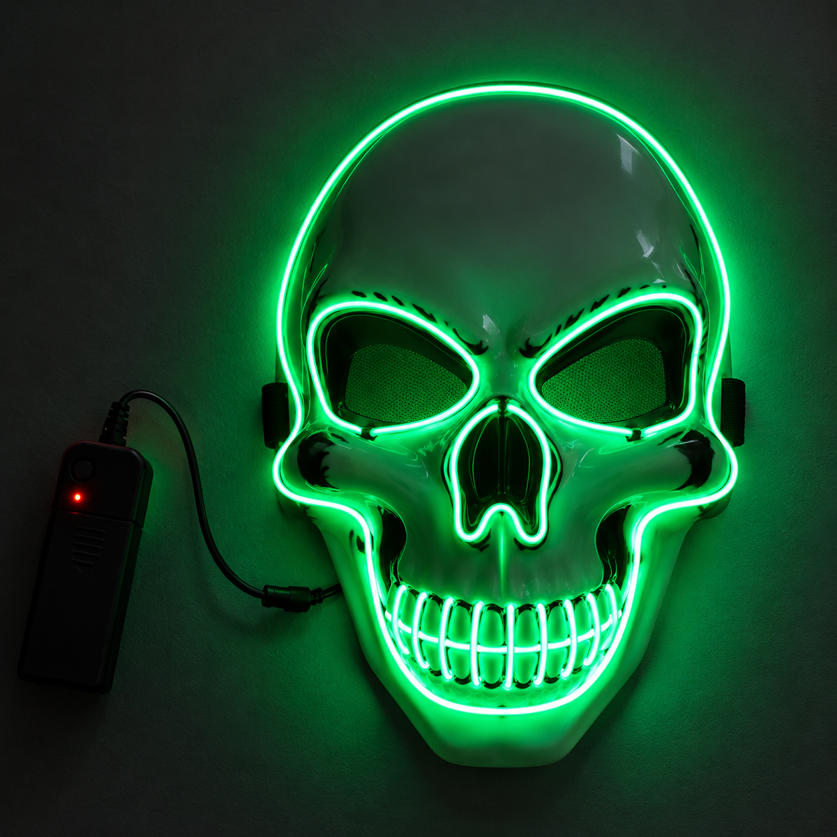 Glowy™ LED Skull Halloween Mask – Colorful Light-Up Costume
