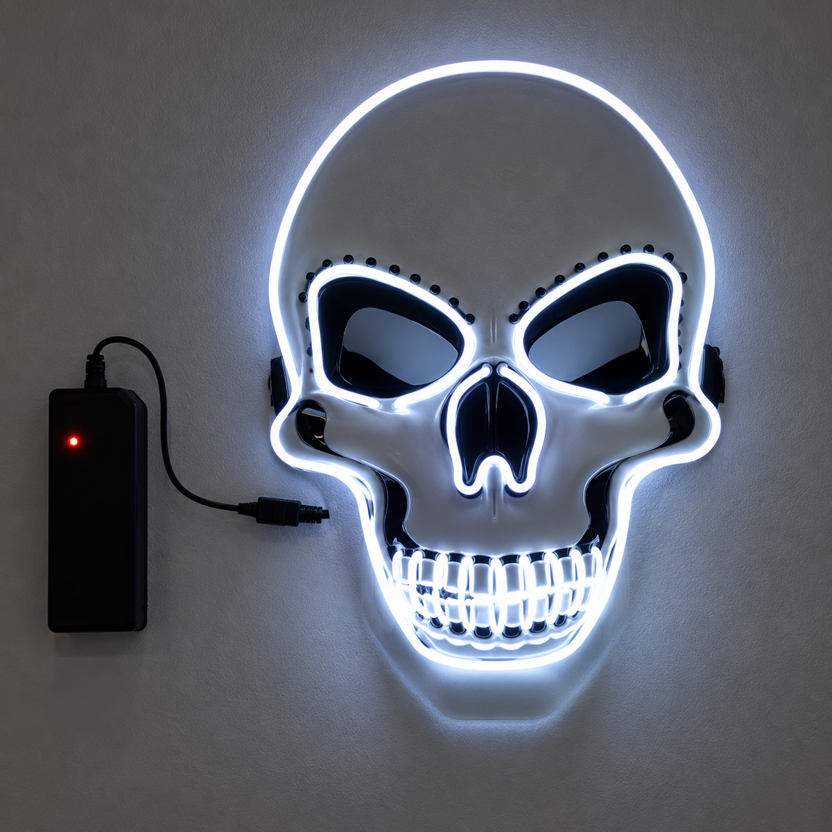 Glowy™ LED Skull Halloween Mask – Colorful Light-Up Costume