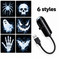 Glowy™ Halloween Projector Light – 12 Spooky Patterns & 360° Rotation