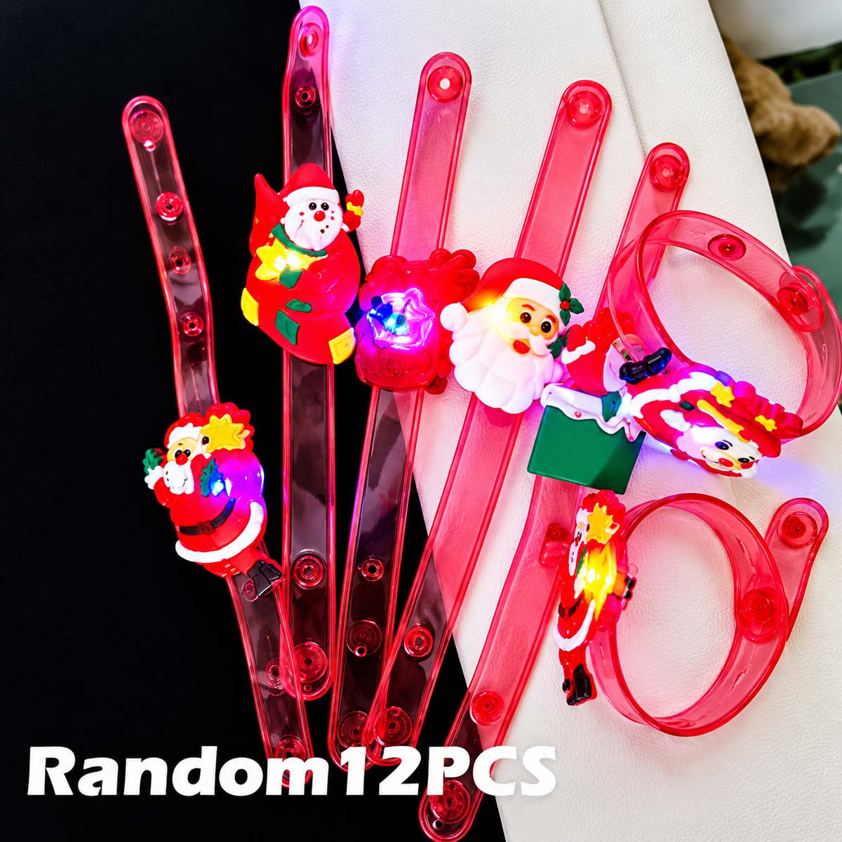 Glowy™ Halloween LED Glow Necklace & Wristband Set – 24-Piece Party Favors