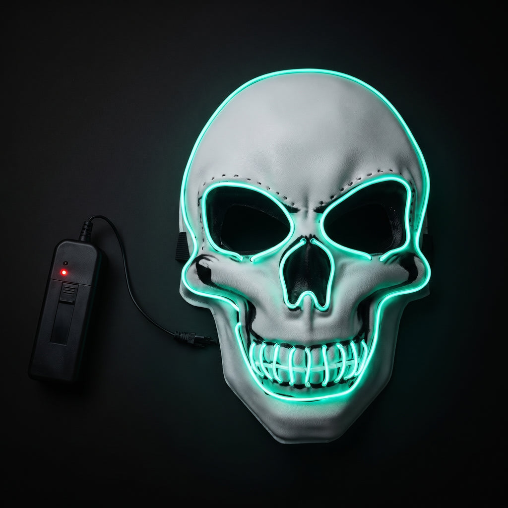 Glowy™ LED Skull Halloween Mask – Colorful Light-Up Costume