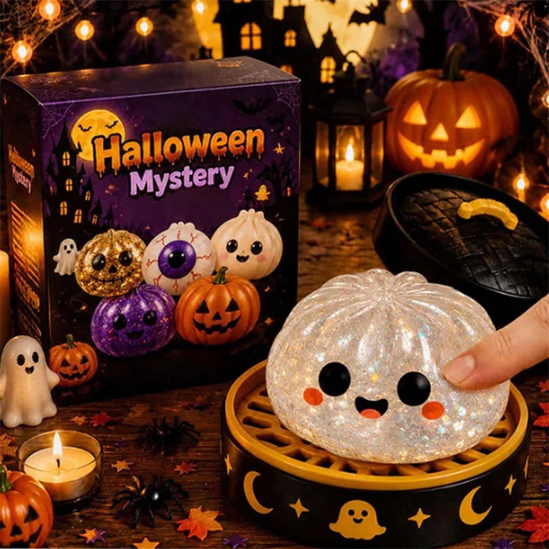Glowy™ Halloween Dumpling Squishy Toy – Slow-Rising Kawaii Stress Relief Fidget