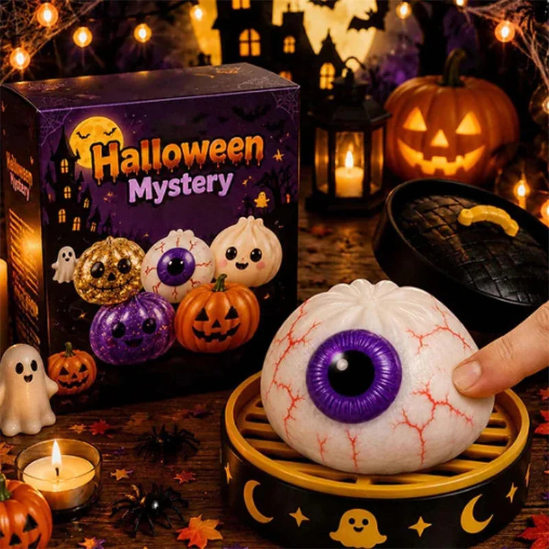 Glowy™ Halloween Dumpling Squishy Toy – Slow-Rising Kawaii Stress Relief Fidget
