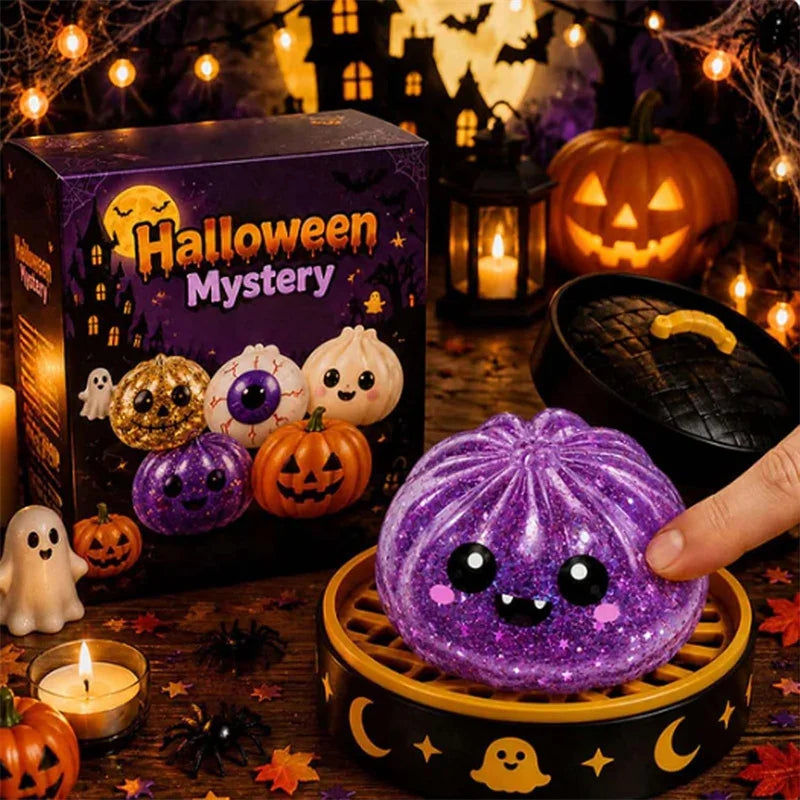 Glowy™ Halloween Dumpling Squishy Toy – Slow-Rising Kawaii Stress Relief Fidget
