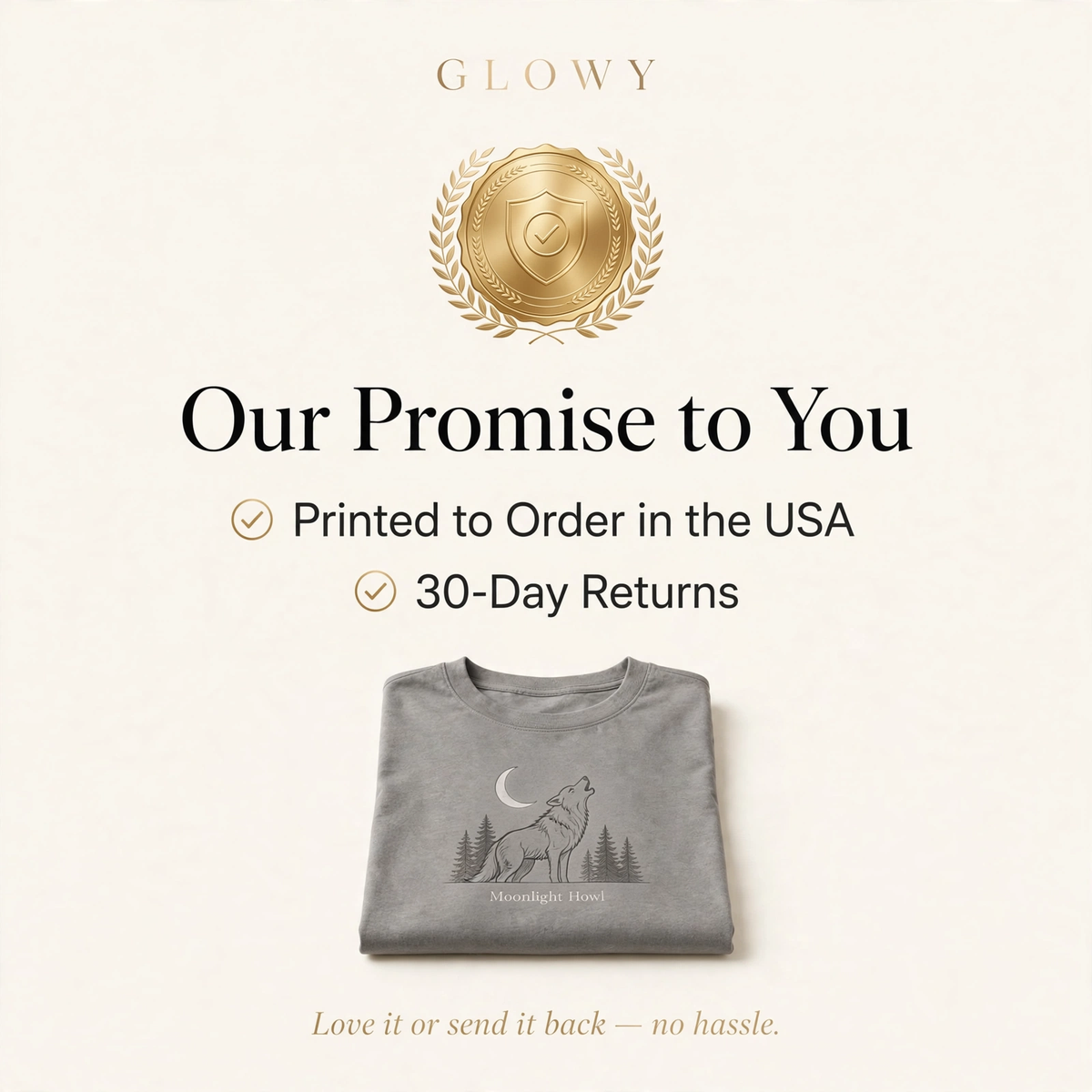 Moonlight Howl Dog – brand promise badge
