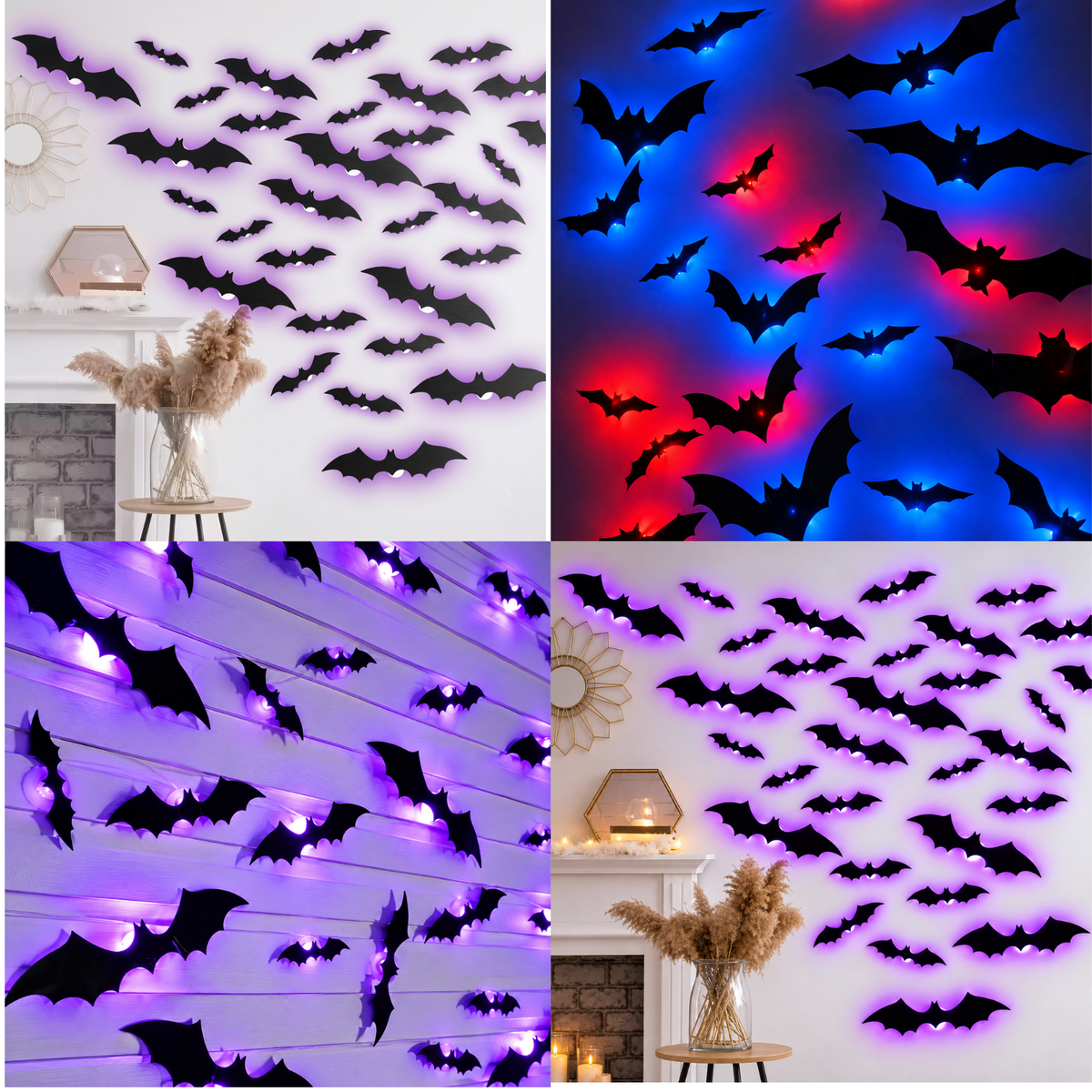 Glowy™ Halloween Bat LED Night Light – Spooky Wall Decor for Parties & Festivals