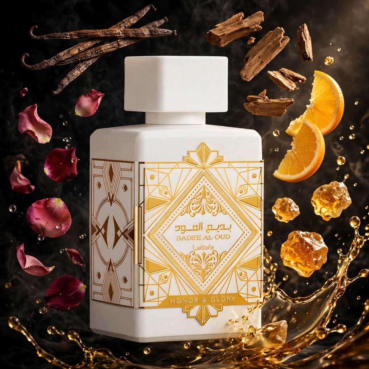 Lattafa Bade'e Al Oud Honor & Glory EDP 3.4oz - lifestyle 3