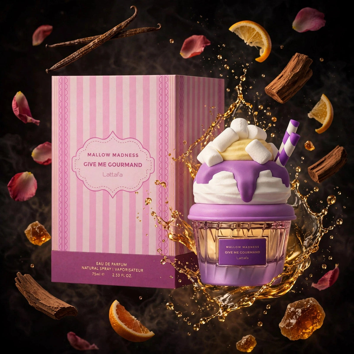 LATTAFA GIVE ME GOURMAND MALLOW MADNESS EDP WOMEN 75ml - lifestyle 3