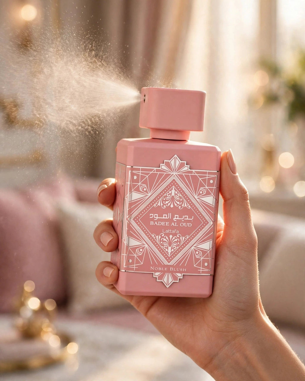 Bade'e Al Oud Noble Blush by Lattafa EDP 3.4oz - lifestyle 4