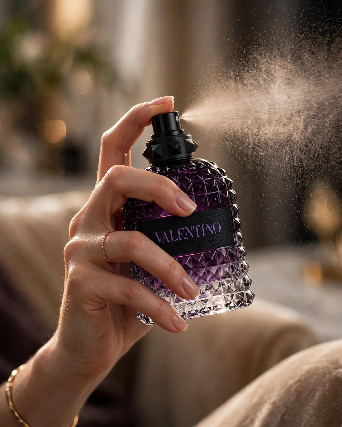 Valentino Born In Roma Purple Melancholia EDP 3.4oz - lifestyle 4