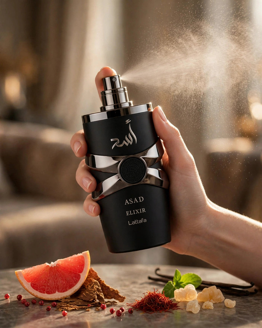 Lattafa Asad Elixir EDP 3.4oz - lifestyle 4