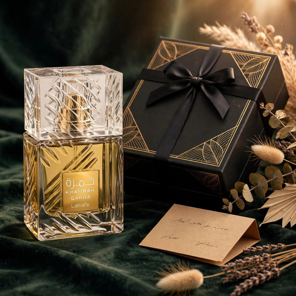 Lattafa Khamrah QAHWA EDP 3.4oz - lifestyle 5