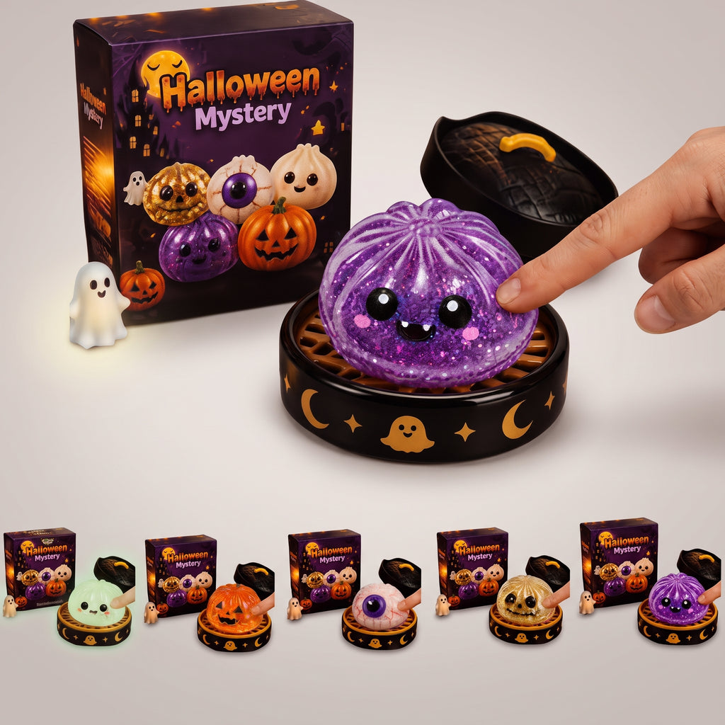Glowy™ Halloween Dumpling Squishy Toy – Slow-Rising Kawaii Stress Relief Fidget