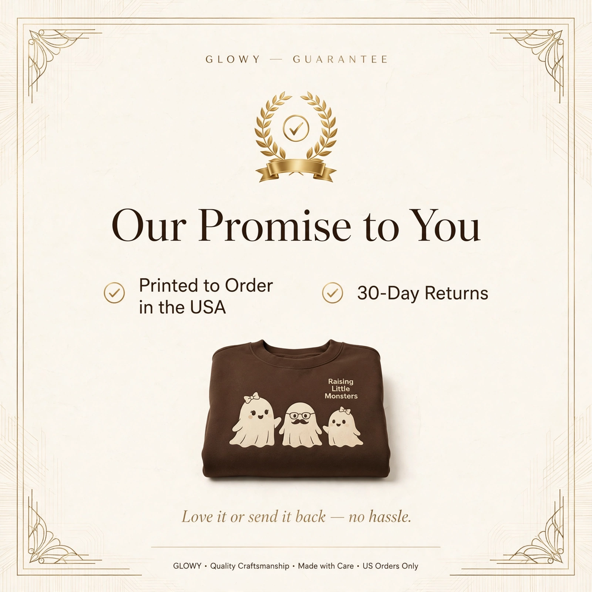 Raising Little Monsters – brand promise badge