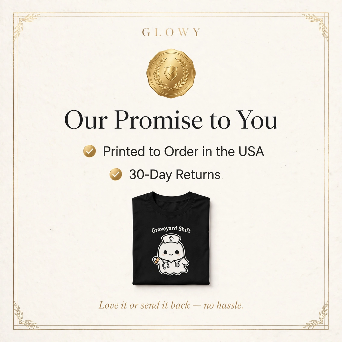 Graveyard Shift Nurse – brand promise badge