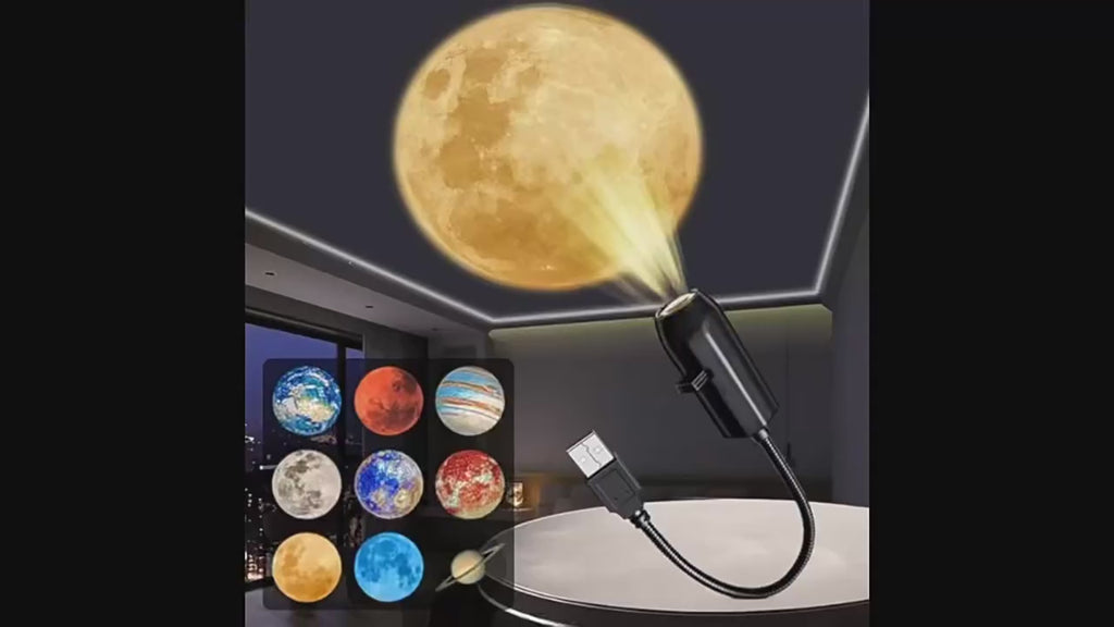 Glowy™ Rotatable Halloween Projector Light – USB Holiday Scene Lamp for Wall & Ceiling Decor