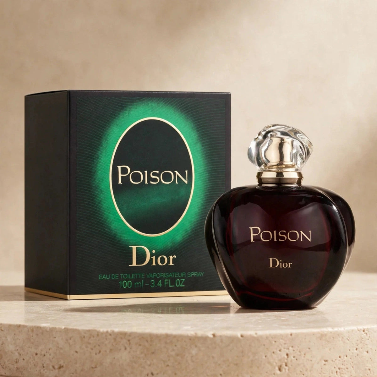 Dior Poison Eau de Toilette 100ml for Women - premium studio product photo