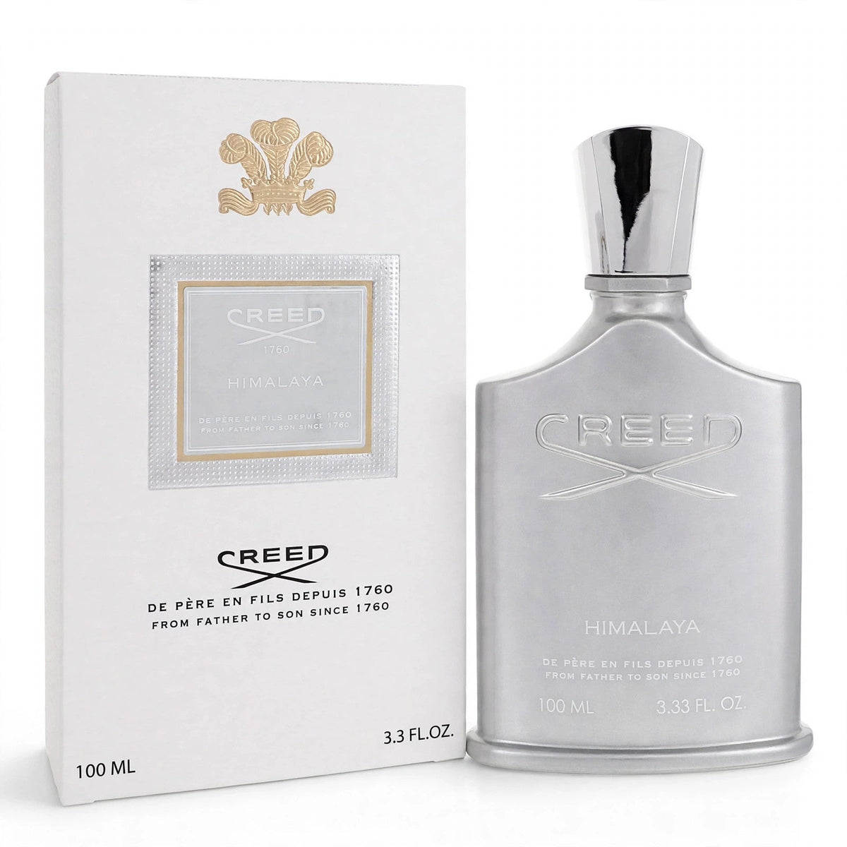 Creed Himalaya Eau de Parfum 100ml / 3.3oz for Men — bottle and box on white background