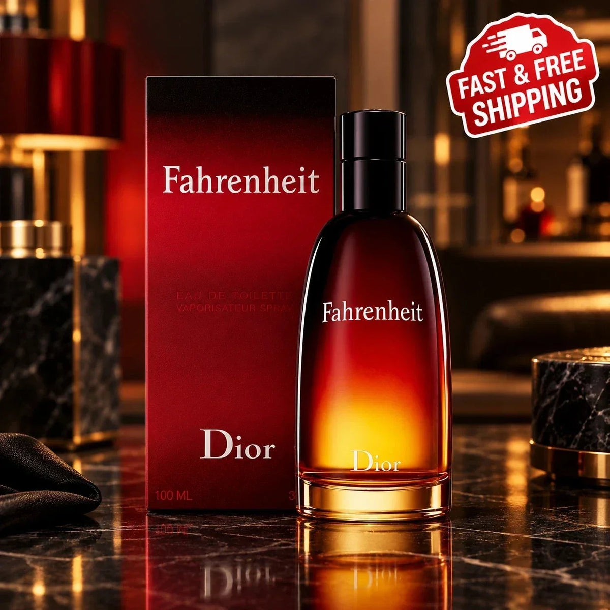 Dior Fahrenheit Eau de Toilette 3.4 oz / 100 ml for Men New Sealed