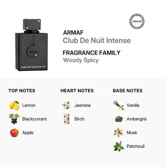 Armaf Club de Nuit Intense Man Eau de Toilette 105 ml / 3.6 oz New