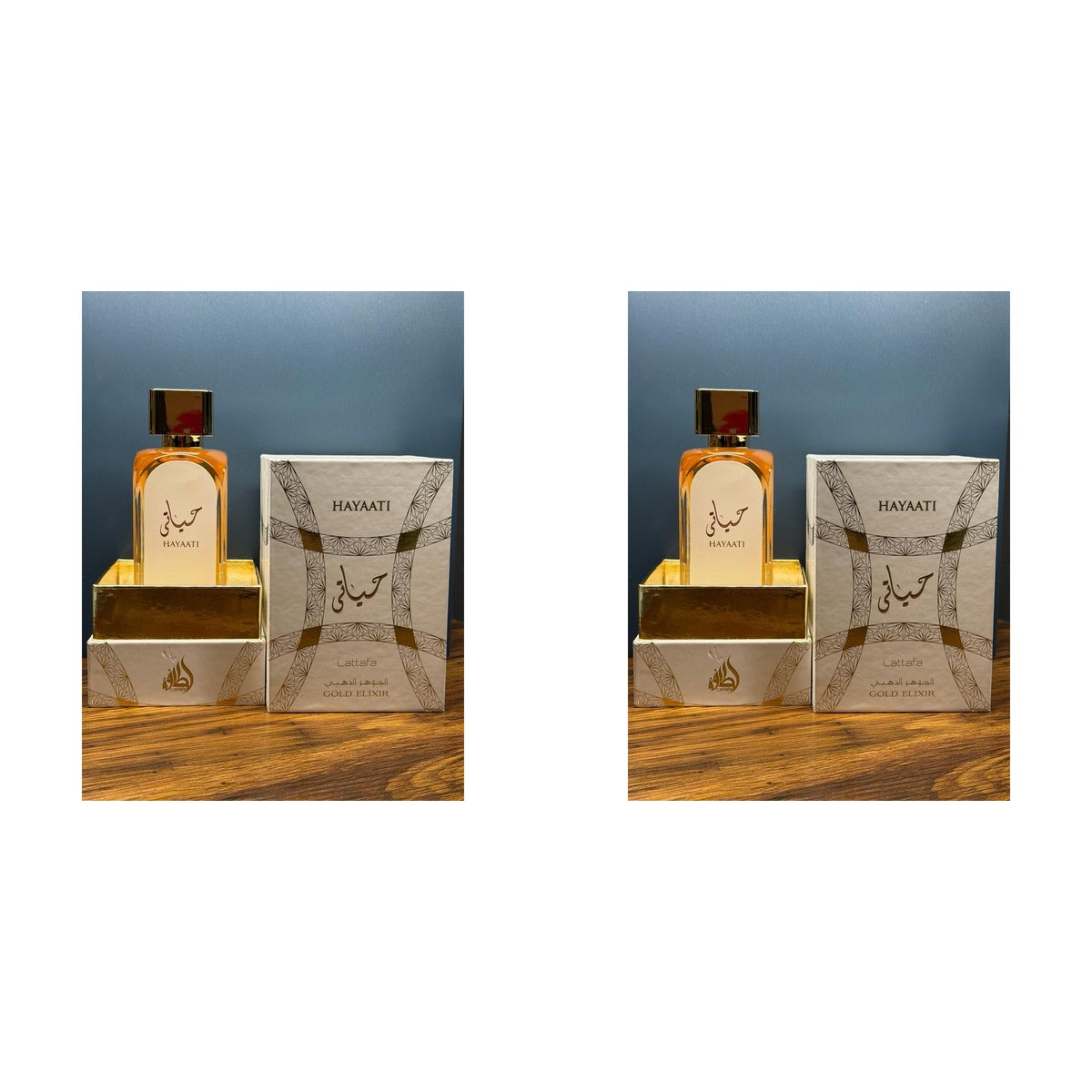Lattafa Hayaati Gold Elixir EDP 100ml - Duo - 2 Bottles (10% OFF)