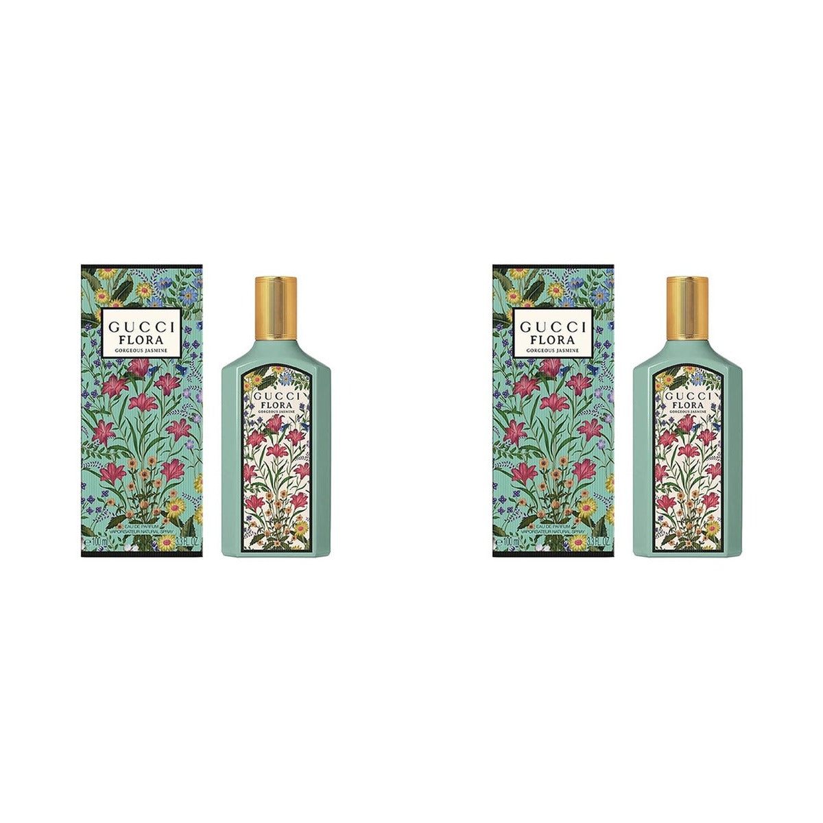 Gucci Flora Gorgeous Jasmine EDP 3.3oz - Duo - 2 Bottles (10% OFF)