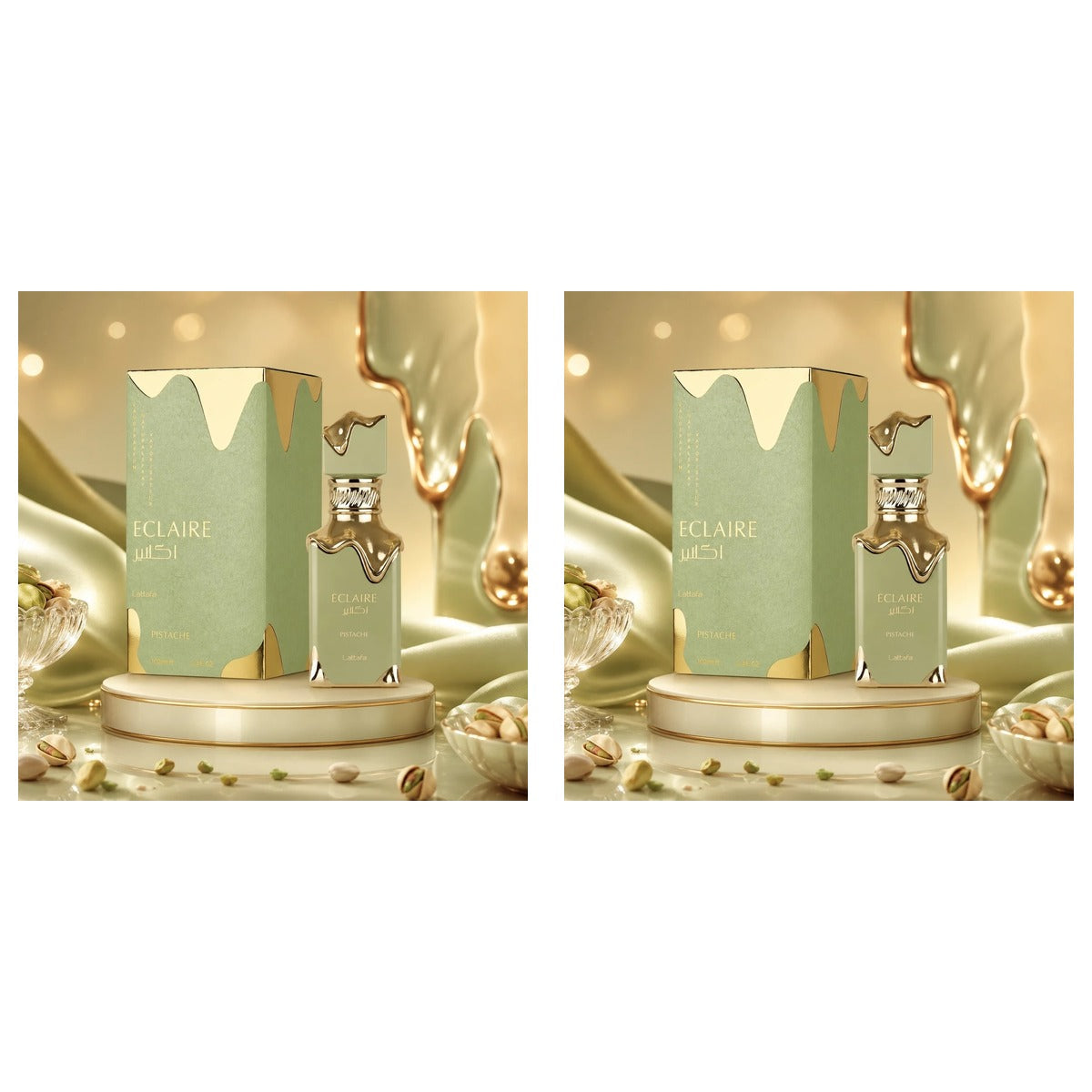 Lattafa Eclaire Pistache EDP 100ml - Duo - 2 Bottles (10% OFF)
