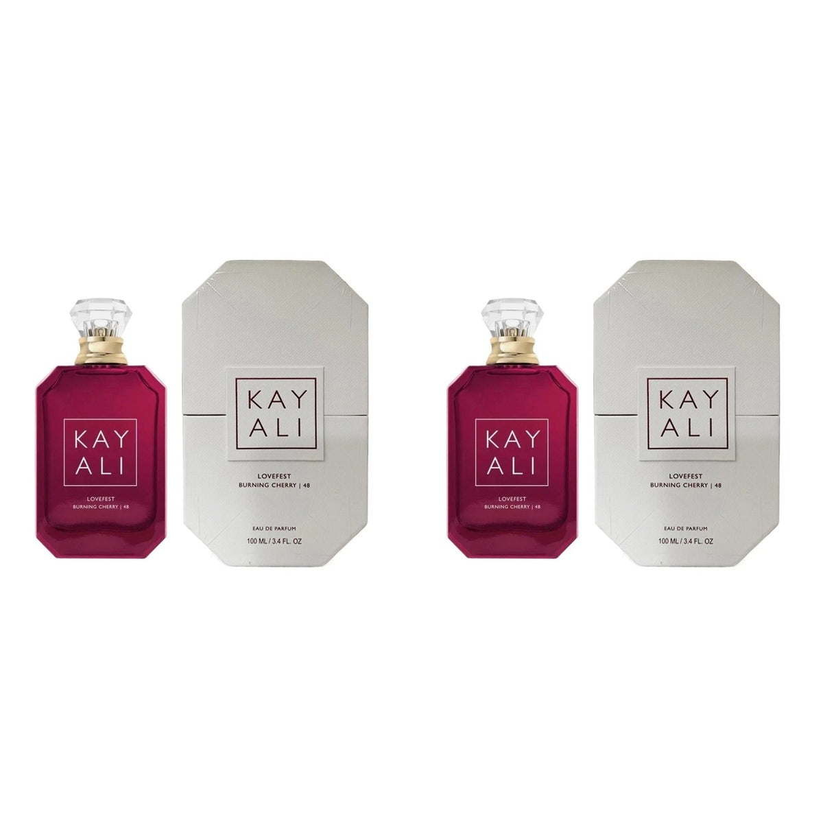 KAYALI Lovefest Burning Cherry I 48 EDP 100ml - Duo - 2 Bottles (10% OFF)