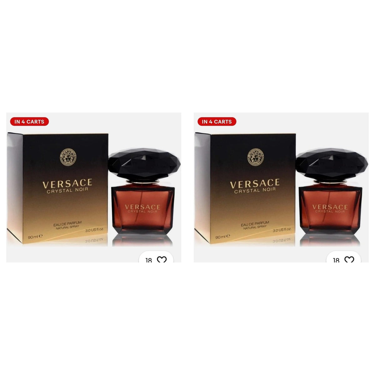 Versace Crystal Noir EDP 3oz - Duo - 2 Bottles (10% OFF)