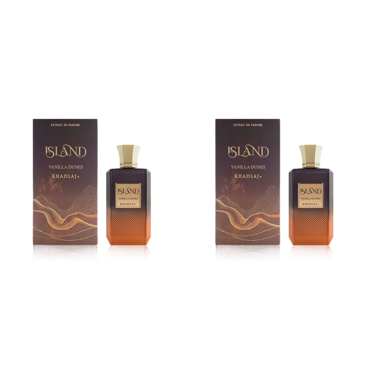 Khadlaj Island Vanilla Dunes Extrait de Parfum 3.4oz - Duo - 2 Bottles (10% OFF)