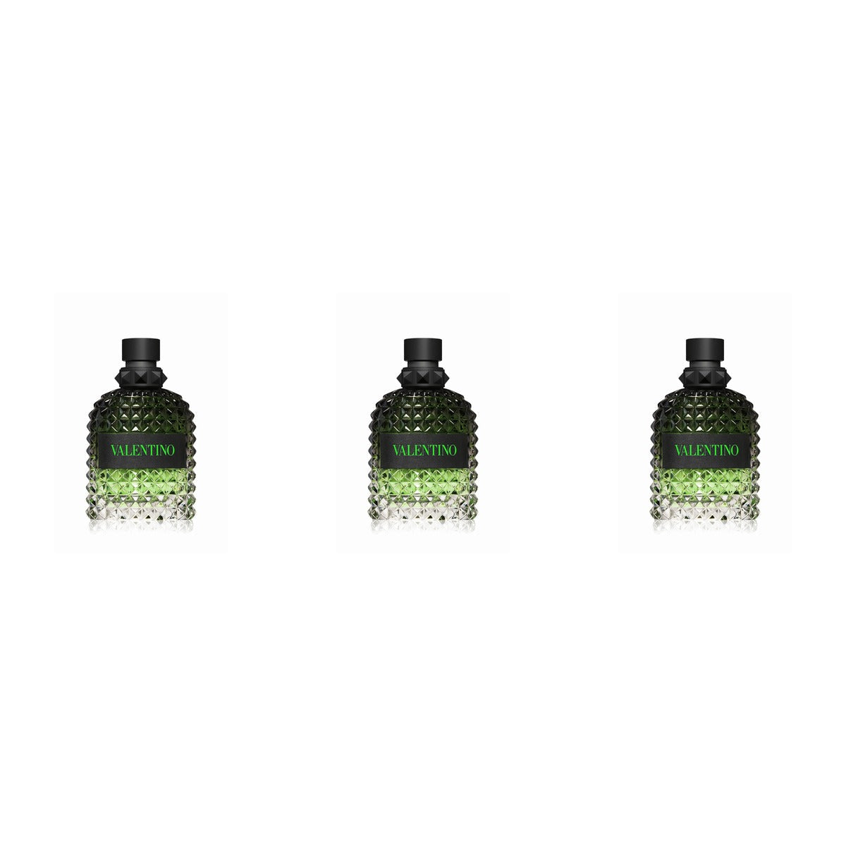 Valentino Uomo Born In Roma Green Stravaganza . EDT 3.4oz - Trio - 3 Bottles (20% OFF)