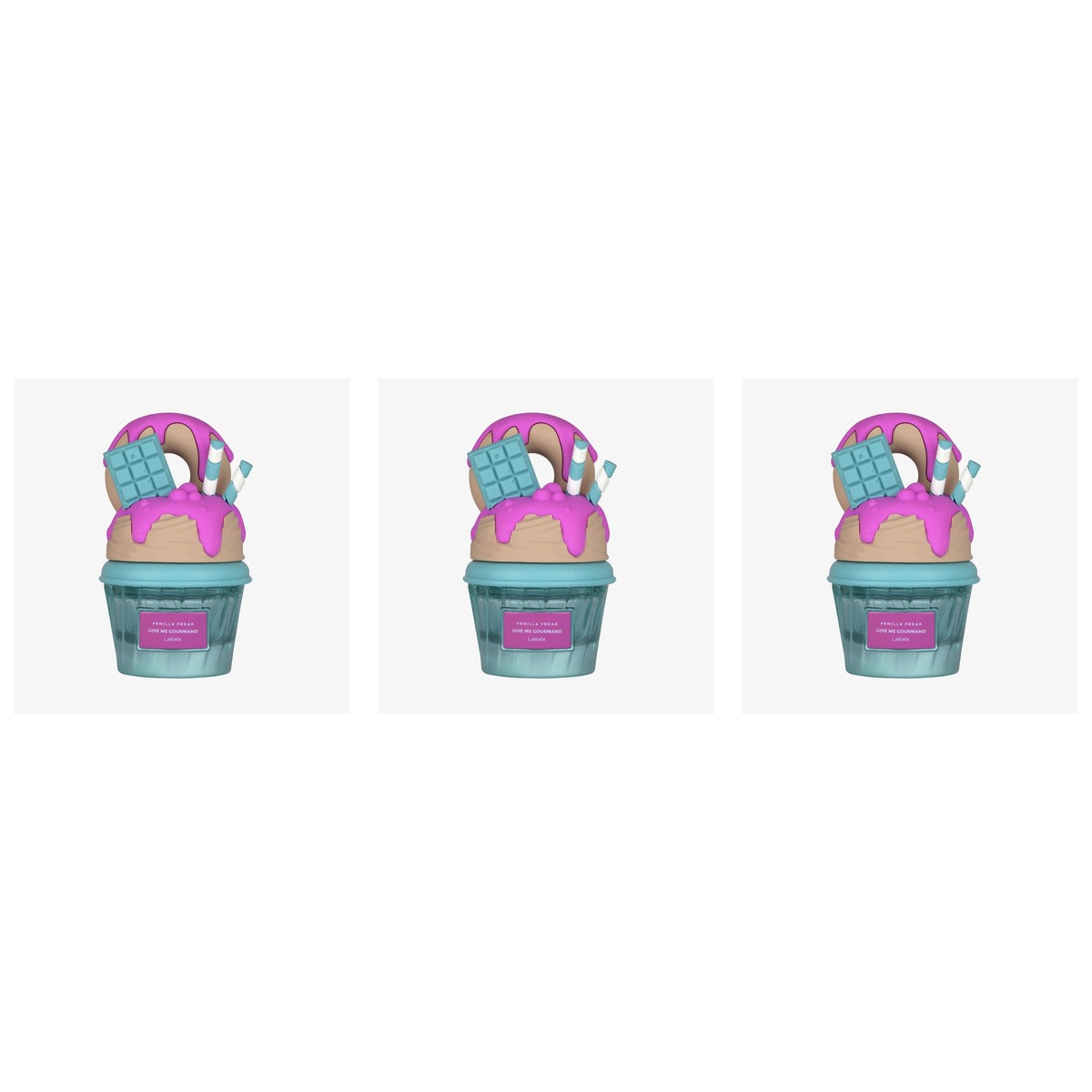 LATTAFA GIVE ME GOURMAND VANILLA FREAK WOMEN EDP 75ml - Trio - 3 Bottles (20% OFF)