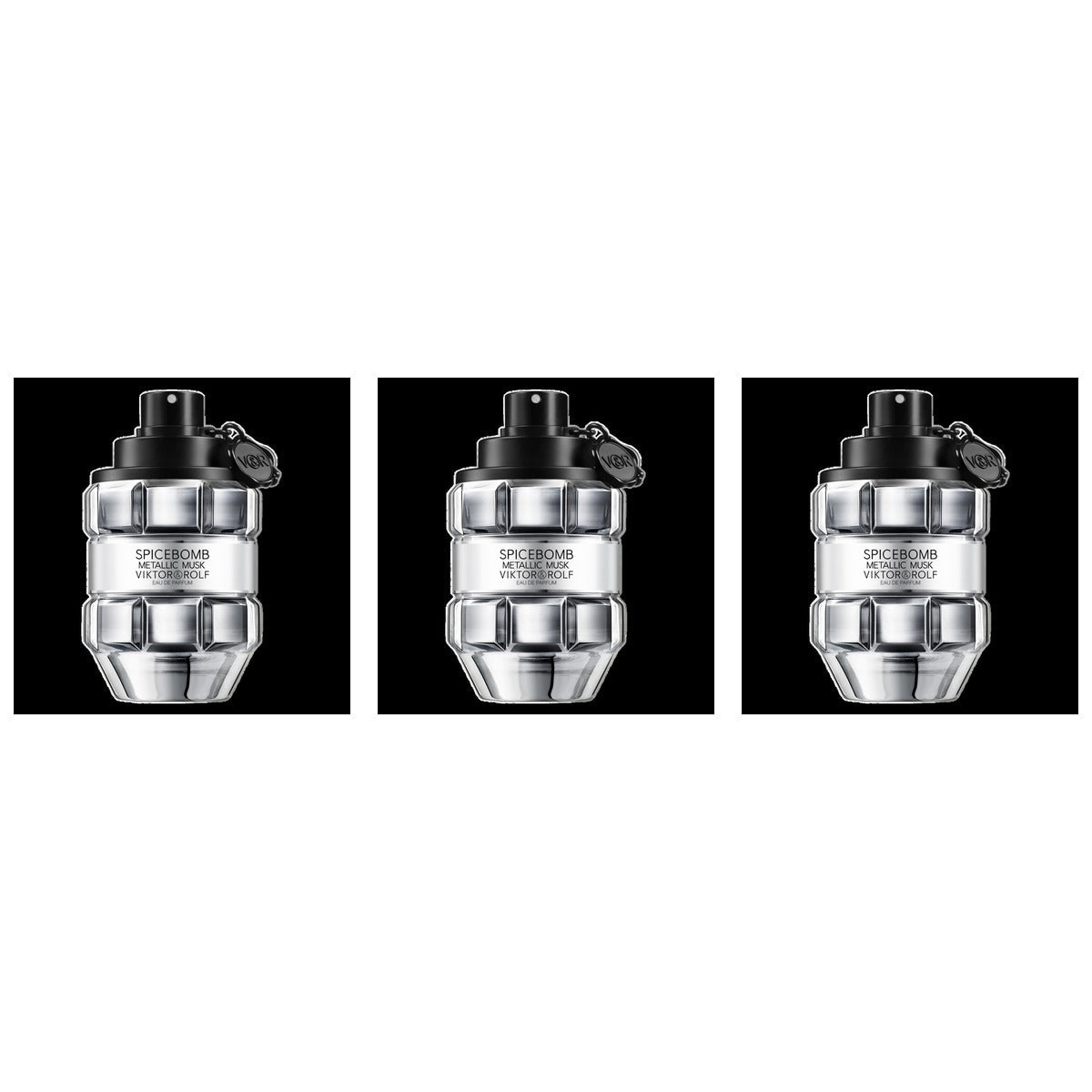 Viktor&Rolf Spicebomb Metallic Musk EDP 100ml - Trio - 3 Bottles (20% OFF)