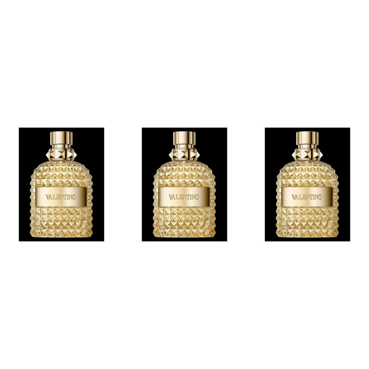 VALENTINO UOMO BORN IN ROMA THE GOLD EDT 100ml - Trio - 3 Bottles (20% OFF)